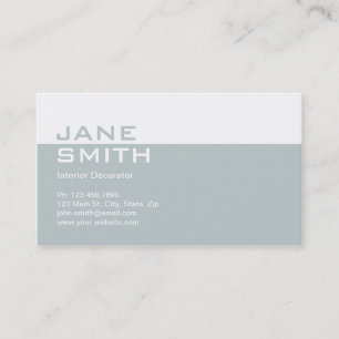 Elegant Professional Interior Design Decorator Business Card