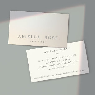 Elegant Professional Luminous Gradient Business Card