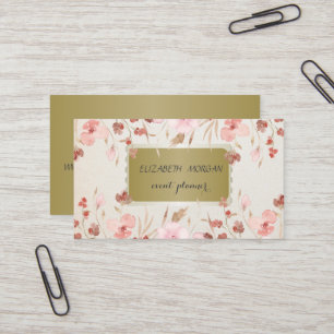 Elegant Professional Meadow Flowers Business Card