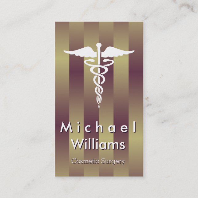 ELEGANT PROFESSIONAL MEDICAL AESTHETIC SURGERY BUSINESS CARD (Front)