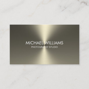 Elegant professional metal white shining black business card