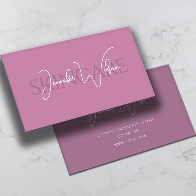Elegant professional minimalist skincare business card (Creator Uploaded)