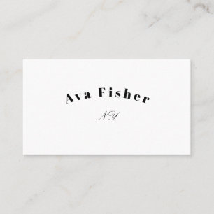 Elegant Professional Minimalistic Rétro Business Card