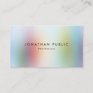 Elegant Professional Modern Colourful Abstract Art Business Card