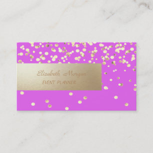 Elegant Professional, Modern,Confetti Business Card