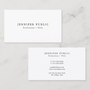 Elegant Professional Modern Minimalistic Cute Business Card