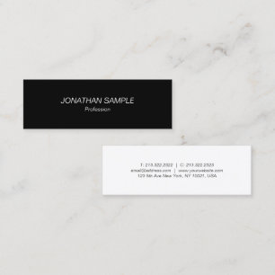 Elegant Professional Modern Simple Design Template Mini Business Card