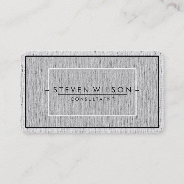 Elegant Professional Modern Subtle Plain Business Card (Front)