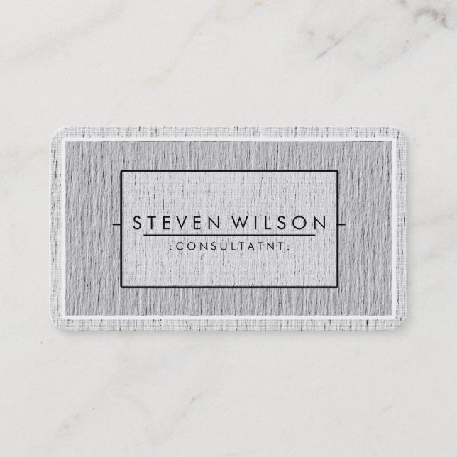 Elegant Professional Modern Subtle Plain Business Card (Front)