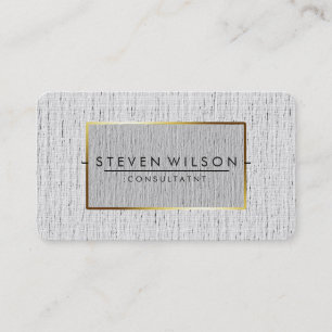 Elegant Professional Modern Subtle Plain Gold Business Card