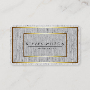 Elegant Professional Modern Subtle Plain Gold Business Card