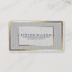 Elegant Professional Modern Subtle Plain Gold Business Card