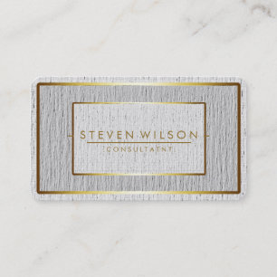 Elegant Professional Modern Subtle Plain Gold Business Card