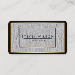 Elegant Professional Modern Subtle Plain Gold Business Card