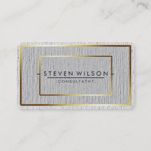 Elegant Professional Modern Subtle Plain Gold Business Card