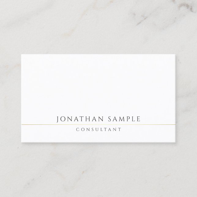 Elegant Professional Modern Template Consultant Business Card (Front)