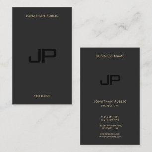 Elegant Professional Monogram Initial Template Business Card