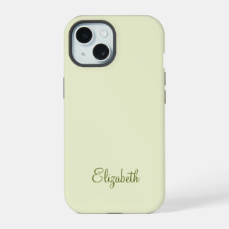 Elegant Professional Monogram iPhone 15 Case