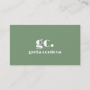 Elegant Professional Monogram Minimalistic 3 Business Card