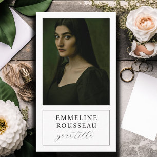 Elegant Professional Photo Business Card