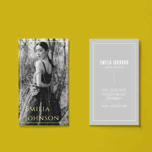 Elegant Professional Photography Modelling Event  Business Card