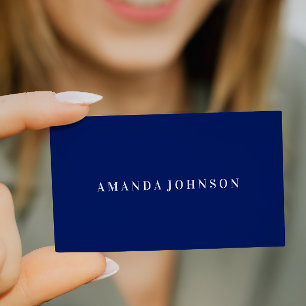 Elegant Professional Royal Blue  Violet Business Card