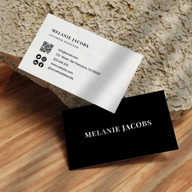 elegant professional simple black business card (Creator Uploaded)