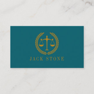 Elegant Professional Simple Minimalist Lawyer Business Card