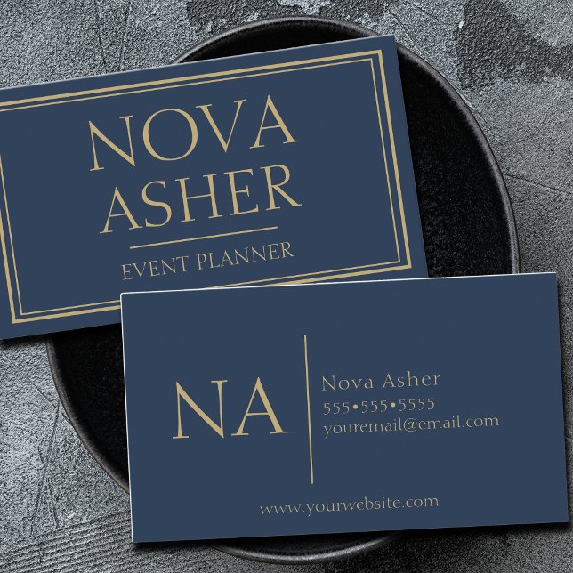 Elegant Professional Simple Minimalist Monogram  Business Card (Creator Uploaded)