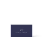 Elegant Professional Simple Monogram Minimal Navy