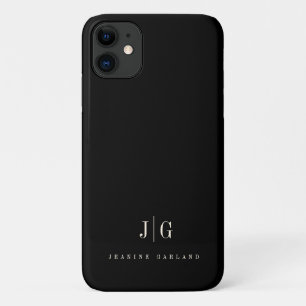 Elegant Professional Simple Monogram Minimalist Case-Mate iPhone Case
