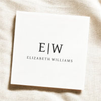 Elegant Professional Simple Monogram Minimalist