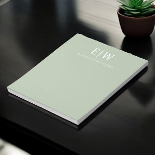 Elegant Professional Simple Monogram Minimalist Notepad