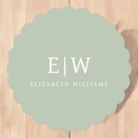 Elegant Professional Simple Monogram Minimalist