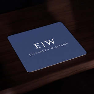 Elegant Professional Simple Monogram Minimalist Square Paper Coaster