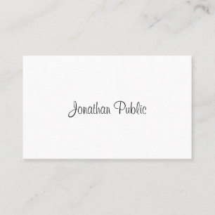 Elegant Professional Simple Template Calligraphy Business Card