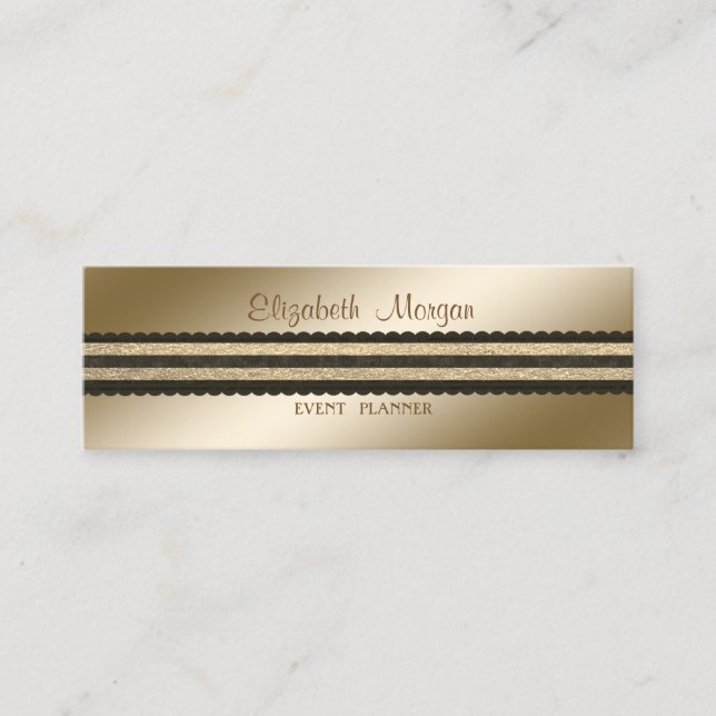 Elegant Professional Stylish Modern Mini Business Card (Front)