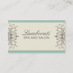 Elegant Professional Vintage Damask Art Deco Business Card