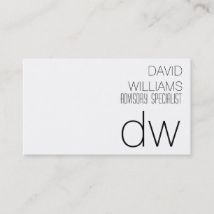 ELEGANT PROFESSIONAL WHITE COPPER BUSINESS CARD