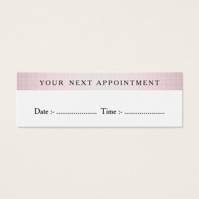 Elegant Professional White Modern Appointment (Front)