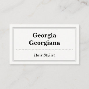 Elegant & Professional, With Triple-Line Border Appointment Card