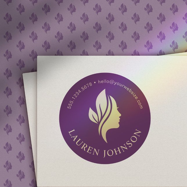 Elegant Promotional Items for your Business Classic Round Sticker (Creator Uploaded)