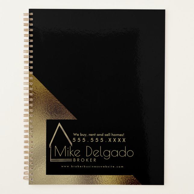 Elegant Property Manager Broker Home Business   Planner (Front)