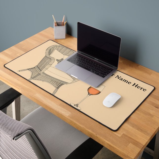 Elegant Provence Wine Life Modern Desk Mat (Office 2)