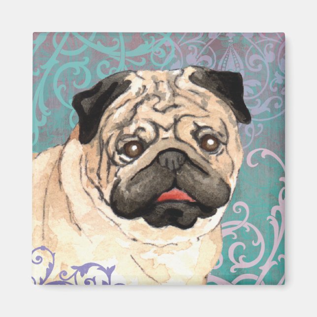 Elegant Pug Magnet (Front)