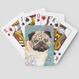 Elegant Pug Playing Cards