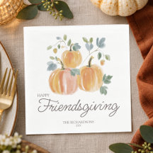 Elegant Pumpkin Happy Friendsgiving