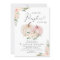 Elegant Pumpkin Pink Floral Baby Girl Shower