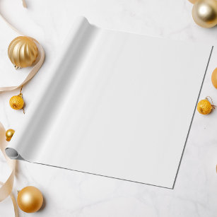 Elegant Pure White Solid Colour All Occasion  Wrapping Paper