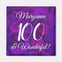 Elegant Purple 100 and Wonderful Birthday